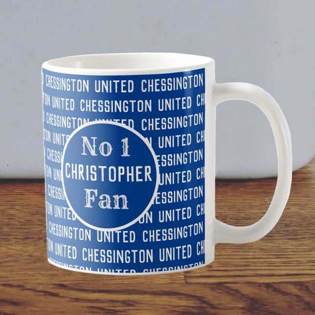 Blue Football Fan or Football Supporter Coffee Mug (Creator Uploaded)