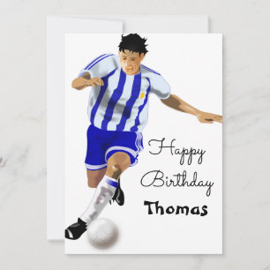 blue football soccer lover happy birthday