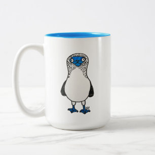 Blue Footed Booby Galapagos Bird Lover Two-Tone Coffee Mug