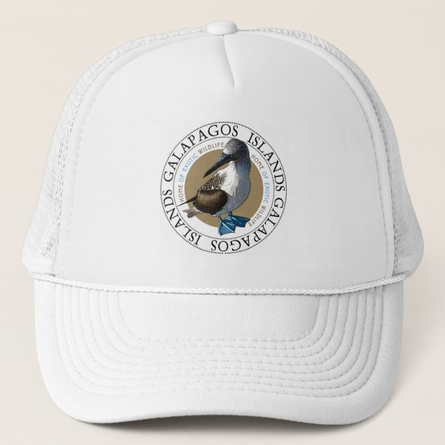 Blue Footed Booby Trucker Hat (Front)