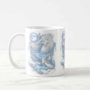 Blue Footed Y Bird Howling At Moon 90s Retro Coffee Mug