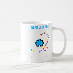 Blue For Grandson Autism Awareness Family Grandma Coffee Mug