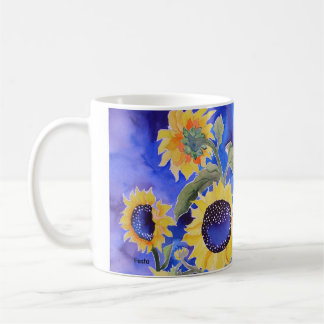 Blue for you Sunflowers Coffee Mug