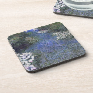 Blue Forest Path Impressionist Oilpaint Coaster