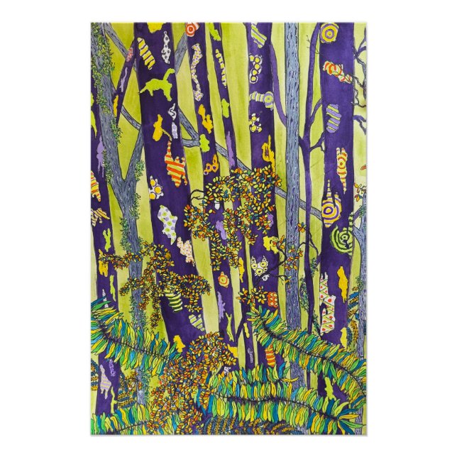 Blue Forest Print (Front)