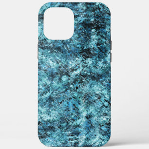 Blue forest under snow or broken glass iPhone 12 pro max case