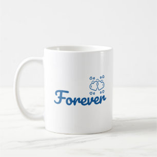 Blue "Forever" Couple Gift Valentine Coffee Mug