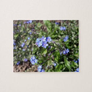 Blue Forget Me Not Puzzle