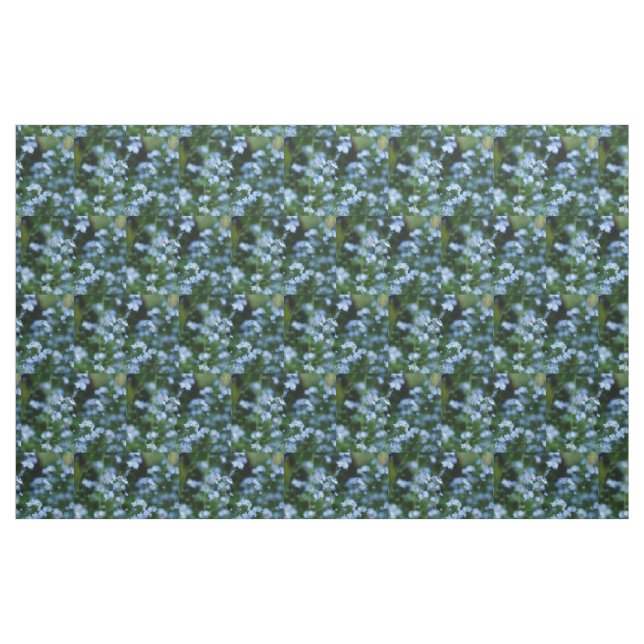 Blue Forget-me-Nots Fabric (Fat Quarter)