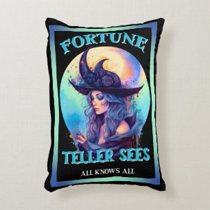 Blue Fortune Teller _ Halloween Decorative Cushion