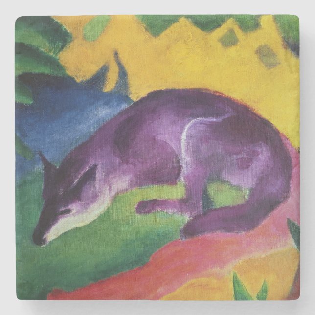 Blue Fox, 1911 Stone Coaster (Front)