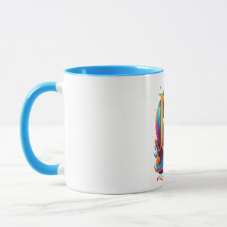 Blue Fox Art Mug