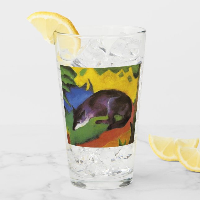 Blue Fox (by Franz Marc) Glass (Front Ice)