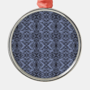 Blue Foxtail Repeat Metal Tree Decoration