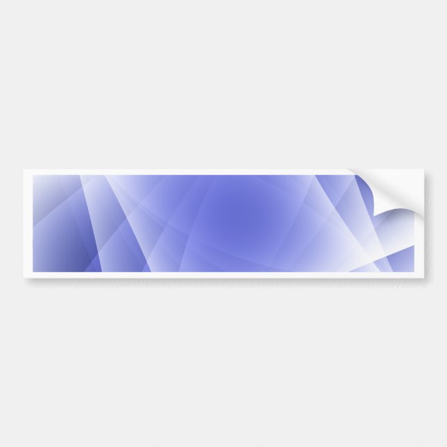 Blue Fractal Blank Background Bumper Sticker (Front)
