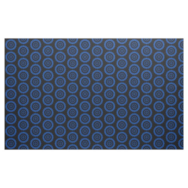 Blue fractal fabric (Yard)