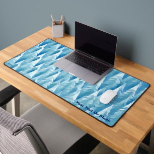 Blue Fractal Forest Desk Mat