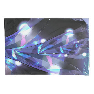 Blue Fractal Jungle 3D Pillowcase