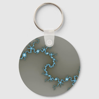 Blue - Fractal Key Ring