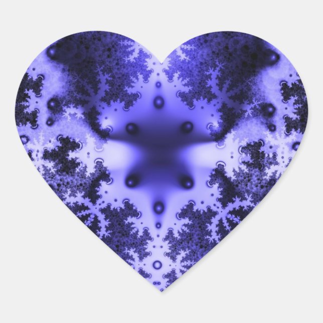 Blue Fractal Stickers (Front)