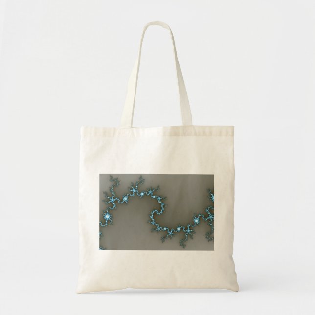 Blue - Fractal Tote Bag (Front)