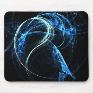 Blue Fractical mouse pad