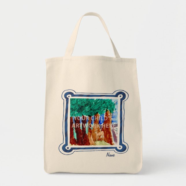 Blue Frame Grocery Tote  $15.95 (Front)
