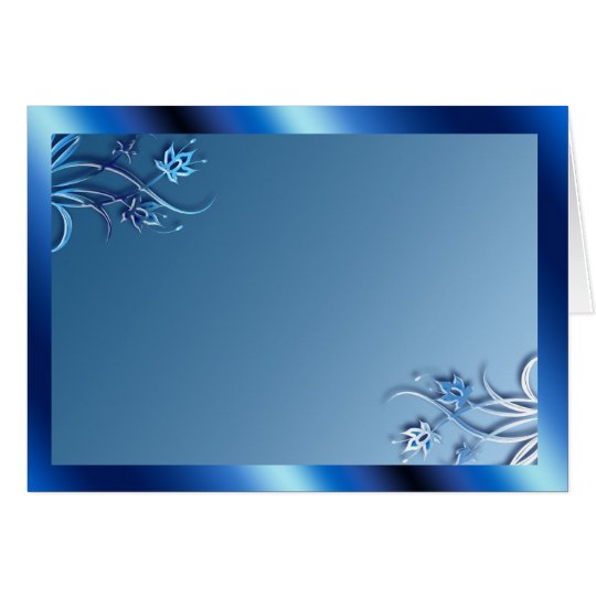 Blue Frame (landscape) Card