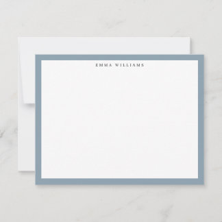 Blue Frame Note Card