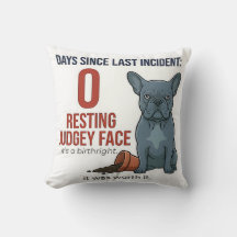 Blue French Bulldog Naughty Frenchie Funny Decor