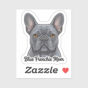 Blue French Bulldog Portrait Cute Frenchie Design