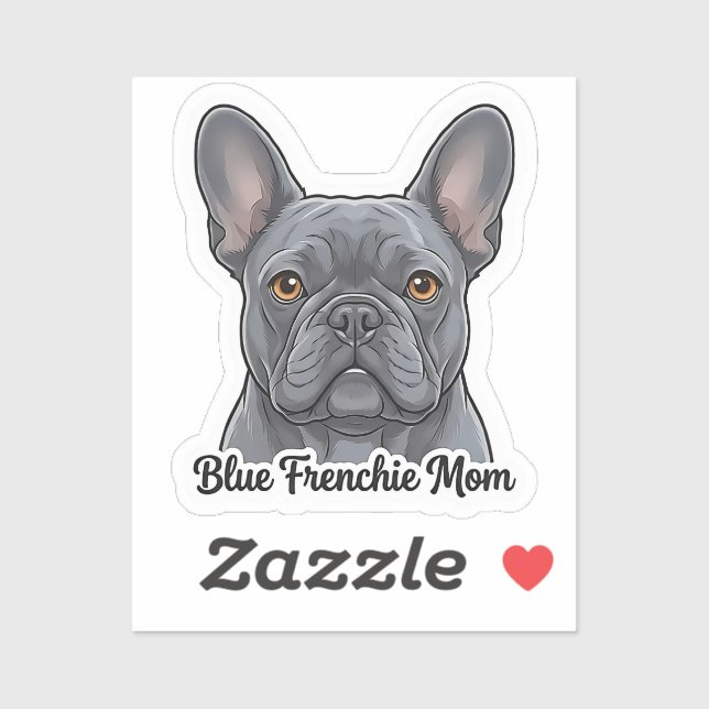 Blue French Bulldog Portrait Cute Frenchie Design (Sheet)