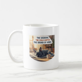 Blue French Bulldog Snoring Cosy Home Dog Mum Coff Coffee Mug
