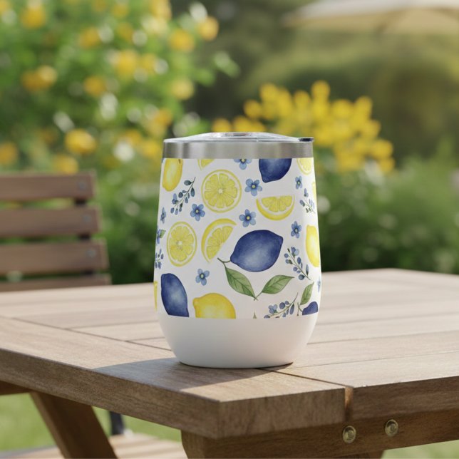 Blue French Country Lemon Pattern (Creator Uploaded)