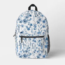 Blue French Floral