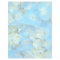 Blue French Hydrangea Floral Stationery Paper