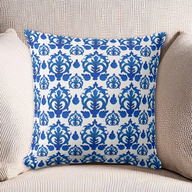 Blue French Toile Pattern Cushion (Creator Uploaded)
