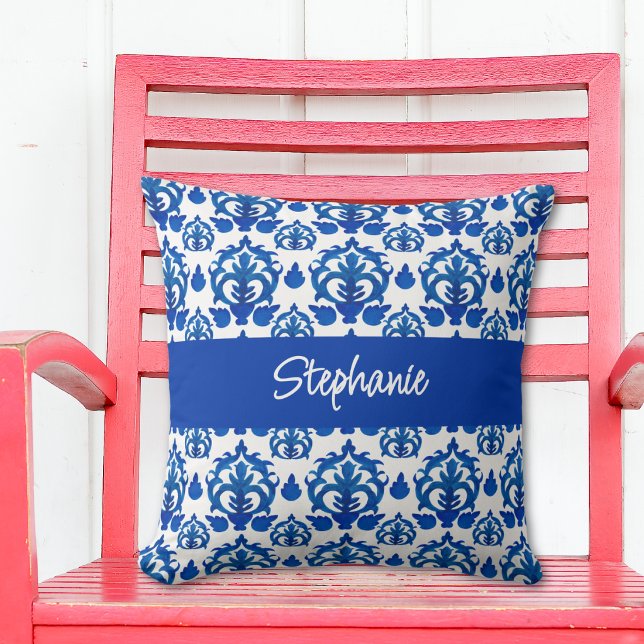 Blue French Toile Pattern  Cushion (Creator Uploaded)