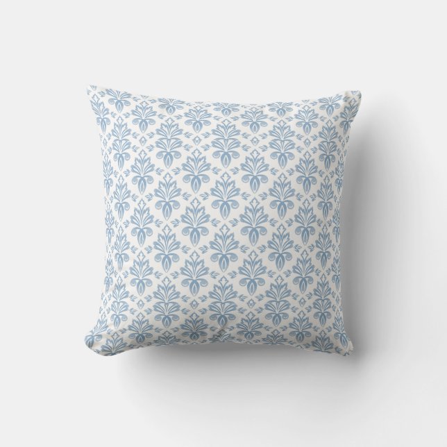Blue French Toile Pattern Cushion (Front)