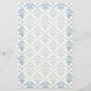 Blue French Toile Pattern Stationery