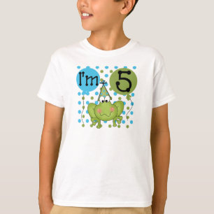 Blue Frog 5th Birthday T-Shirt