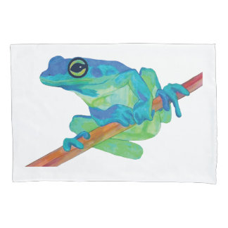 Blue Frog Pillowcase