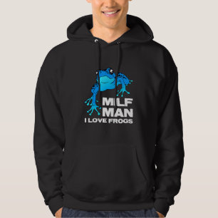 Blue Frog Science Biology Amphibians Researchers Hoodie