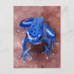 Blue Froggy Postcard