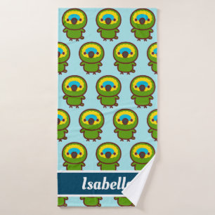 Blue-fronted amazon bath towel