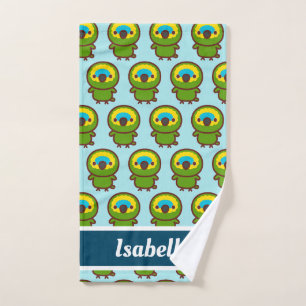 Blue-fronted amazon hand towel