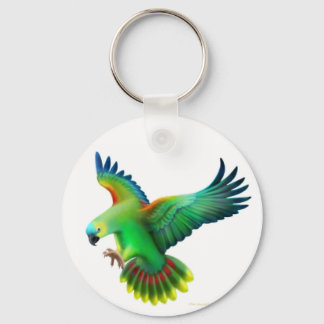 Blue Fronted Amazon Parrot Keychain