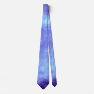 Blue Frost Cloud Effect Neck Tie