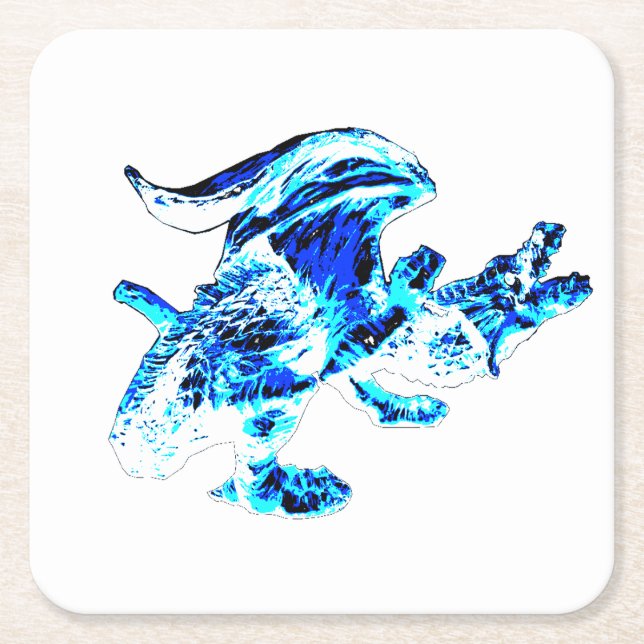 Blue Frost Dragon Coaster (Front)