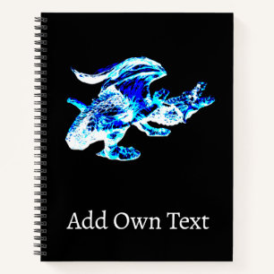 Blue Frost Dragon Notebook
